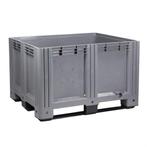 Nieuwe kunststof palletbox 120x100cm - 610 liter -Kuubse bak
