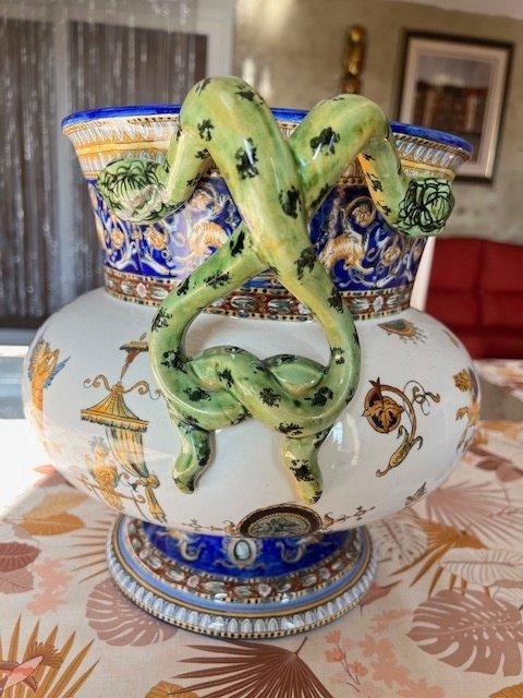 Gien France - Vaas - Aardewerk, Antiek en Kunst, Antiek | Glas en Kristal