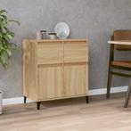 vidaXL Dressoir 60x35x70 cm bewerkt hout sonoma eikenkleurig, Huis en Inrichting, Verzenden, Nieuw, 50 tot 100 cm, 25 tot 50 cm