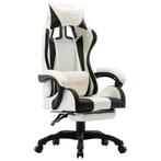 Racestoel Zwart/Wit | Retourdeal | Gamer Stoel | 35% Korting, Ophalen of Verzenden, Nieuw, Zwart, Bureaustoel