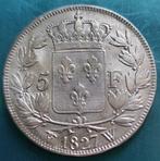 Frankrijk. Charles X. 5 Francs 1827-W, Lille (Zonder, Postzegels en Munten