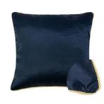 kussen satijn navy 45x45cm, Verzenden, Nieuw
