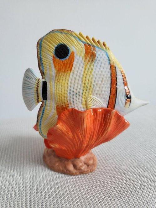Collectie met dierenthema - Vintage beeldje Chaetodon à, Antiek en Kunst, Curiosa en Brocante