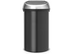 Brabantia Touch Bin Prullenbak - 60 liter - Matt Black/Matt, Huis en Inrichting, Verzenden, Zo goed als nieuw
