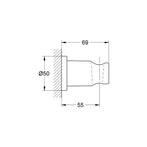 Handdouchehouder Grohe Rainshower Cool Sunrise Geborsteld, Doe-het-zelf en Verbouw, Sanitair, Ophalen of Verzenden, Nieuw