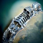Skeletons Zilveren Armband - Uiterst verfijnde details -