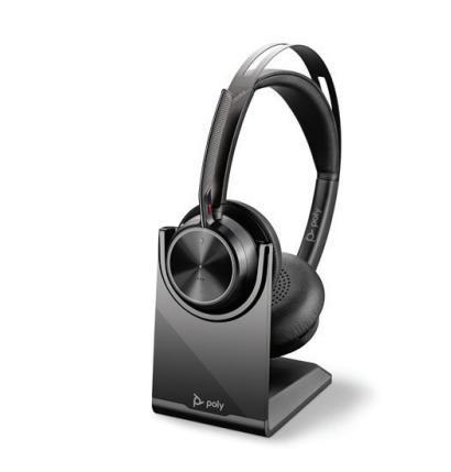 POLY Voyager Focus 2 UC bluetooth Headset Refurbished, Computers en Software, Headsets, Gaming headset, Inklapbare microfoon, Mute-functie
