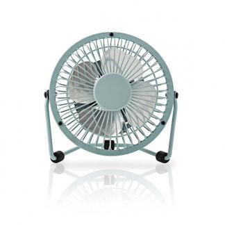 USB ventilator | Nedis | Ø 10 cm (360° draaibaar, Blauw), Witgoed en Apparatuur, Airco's, Nieuw, Verzenden