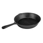 Koekenpan gietijzer geribd 1,74L | 26,7(Ø)cm Vogue, Verzenden, Nieuw in verpakking