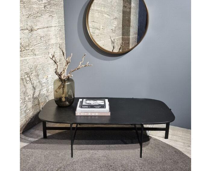 Salontafel Dark Bronze metaal 147x71 cm, Huis en Inrichting, Tafels | Salontafels, Nieuw, Ophalen of Verzenden