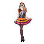 Verkleed skelet jurkje Rosita voor dames - Halloween kledi.., Nieuw, Ophalen of Verzenden