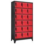 vidaXL Lockerkast 90x40x180 cm staal antracietkleurig en, Huis en Inrichting, Kasten | Lockerkasten, Verzenden, Nieuw
