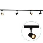 LED 1-fase Rails | Zwart | 2 meter | Dimbaar, Huis en Inrichting, Lampen | Plafondlampen, Ophalen of Verzenden, Nieuw, Metaal