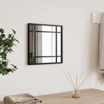 vidaXL Wandspiegel vierkant 30x30 cm ijzer zwart, Huis en Inrichting, Woonaccessoires | Spiegels, Verzenden, Nieuw