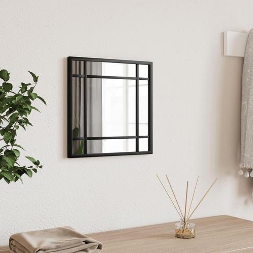 vidaXL Wandspiegel vierkant 30x30 cm ijzer zwart, Huis en Inrichting, Woonaccessoires | Spiegels, Nieuw, Verzenden