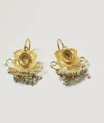 Oorbellen - 18 karaat Geel goud Citrien, Nieuw