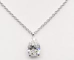 Ketting - 18 karaat Witgoud -  5.01ct. tw. Diamant