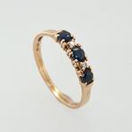 Zonder Minimumprijs - Ring - 14 karaat Geel goud Saffier -, Sieraden, Tassen en Uiterlijk, Ringen, Nieuw