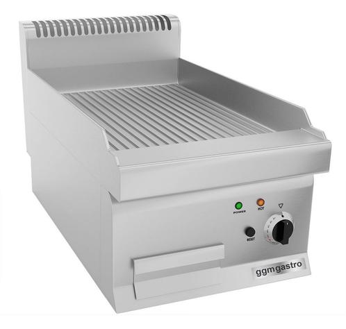 GGM Gastro | Elektrische bakplaat - 4,5 kW - Gegroefd |, Witgoed en Apparatuur, Grillplaten, Nieuw, Verzenden