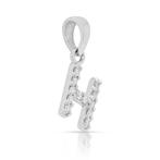 Zonder Minimumprijs - Hanger - 18 karaat Witgoud - 0.09ct.