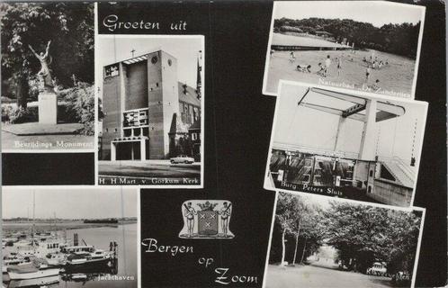 BERGEN OP ZOOM - Meerluik Groeten uit Bergen op Zoom, Verzamelen, Ansichtkaarten | Nederland, Verzenden