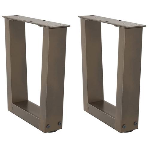 vidaXL Eettafelpoten 2 st V-vormig 40x(30-31,3) cm staal, Huis en Inrichting, Tafelonderdelen, Nieuw, Verzenden