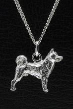 Zilveren Shika inu ketting hanger - groot, Verzenden, Nieuw