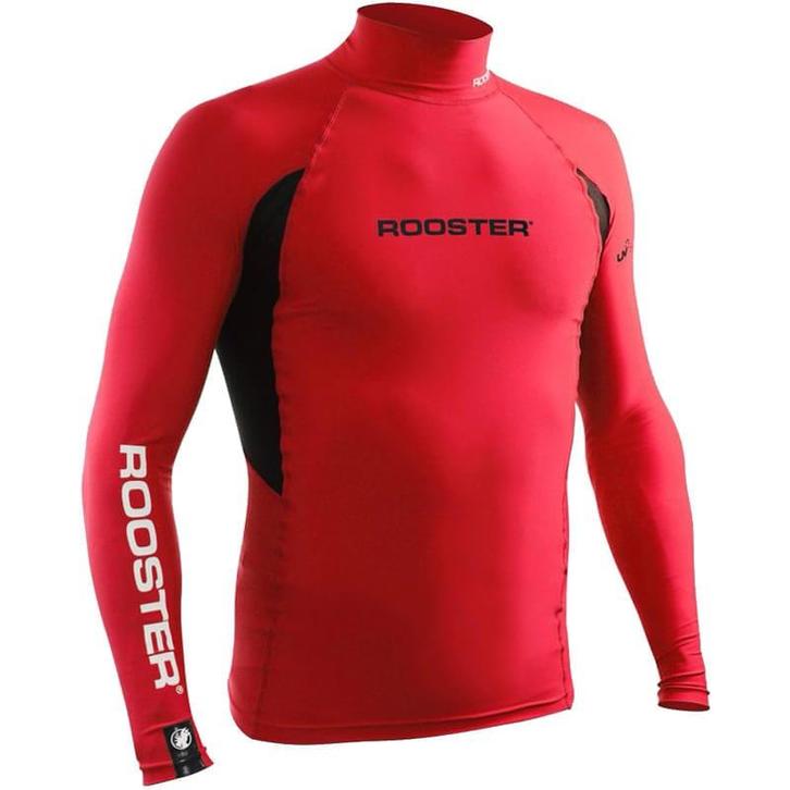 Rooster Rash Vest Long Sleeve Rood maat XS-S, Watersport en Boten, Watersportkleding, Ophalen of Verzenden