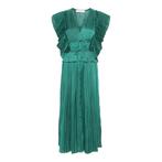 Ulla Johnson • satijnen midi jurk Letty • 38 (8), Maat 38/40 (M), Verzenden, Nieuw, Groen