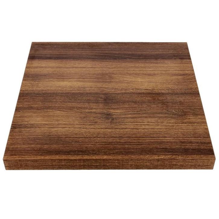 Bolero vierkant tafelblad Rustic Oak 70cm, Zakelijke goederen, Horeca | Meubilair en Inrichting, Verzenden