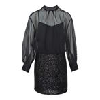 Nenette • zwarte jurk Atlantico • M (IT44), Kleding | Dames, Jurken, Nieuw, Nenette, Maat 38/40 (M), Zwart