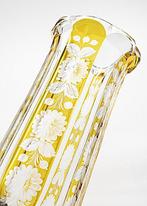 Moser Art Deco Engraved-Faceted Multilayer Crystal Glass