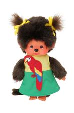 Monchhichi Meisje Papegaai (20cm) (Monchhichi aapjes), Kinderen en Baby's, Nieuw, Overige typen, Ophalen of Verzenden