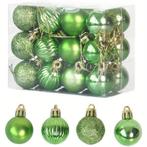 Kerstballen 24 stuks - Groen, Nieuw, Verzenden