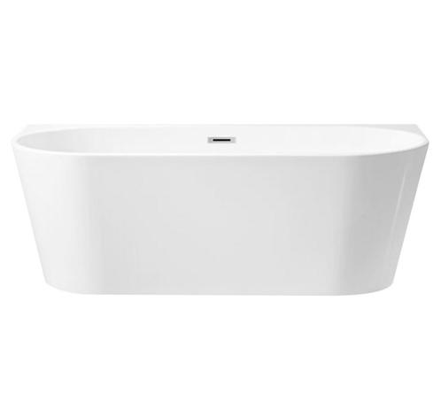 REA Vrijstaande badkuip - ovaal design - glans wit - 150x..., Doe-het-zelf en Verbouw, Sanitair, Nieuw, Ophalen of Verzenden