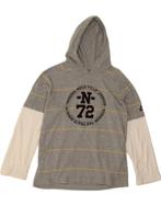 NIKE Boys Graphic Hoodie Jumper 12-13 Years Large Grey, Verzenden, Nieuw