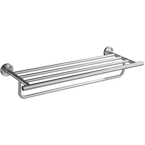 Wiesbaden 304 Handdoekhouder met Planchet - 60cm - RVS, Huis en Inrichting, Badkamer | Badtextiel en Accessoires, Nieuw, Ophalen of Verzenden