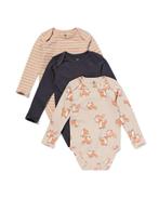 HEMA Rompers biologisch katoen met stretch vos - 3 stuks, Verzenden, Nieuw