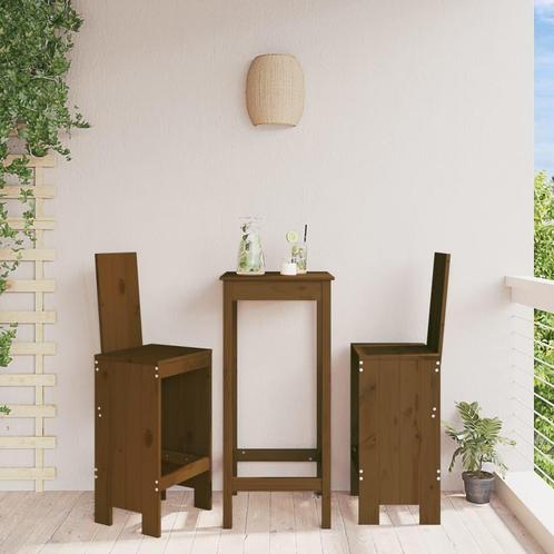vidaXL Barkrukken 2 st 40x42x120 cm massief grenenhout, Tuin en Terras, Tuinstoelen, Nieuw, Verzenden
