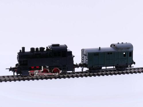 Schaal H0 Trix 2210 tenderstoomlocomotief 80020 + 3454 ba..., Hobby en Vrije tijd, Modeltreinen | H0, Locomotief, Gebruikt, Trix