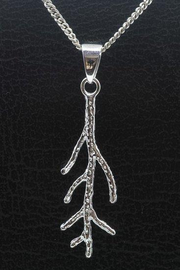 Zilveren Koraal ketting hanger, Sieraden, Tassen en Uiterlijk, Kettinghangers, Verzenden