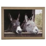 schootkussen 2 ezels 43cm, Verzenden, Nieuw