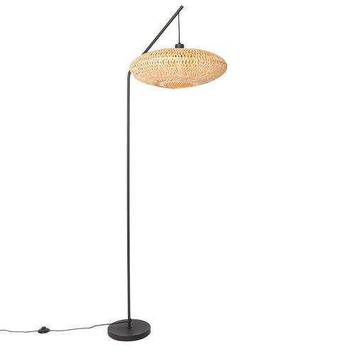 Oosterse vloerlamp bamboe - Ostrava, Huis en Inrichting, Lampen | Vloerlampen, Nieuw, 150 tot 200 cm