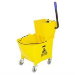 Jantex | 30ltr dweilemmer met voetpedaalontgrendeling | geel, Verzenden