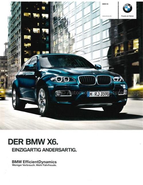 2013 BMW X6 BROCHURE DUITS, Boeken, Auto's | Folders en Tijdschriften, BMW