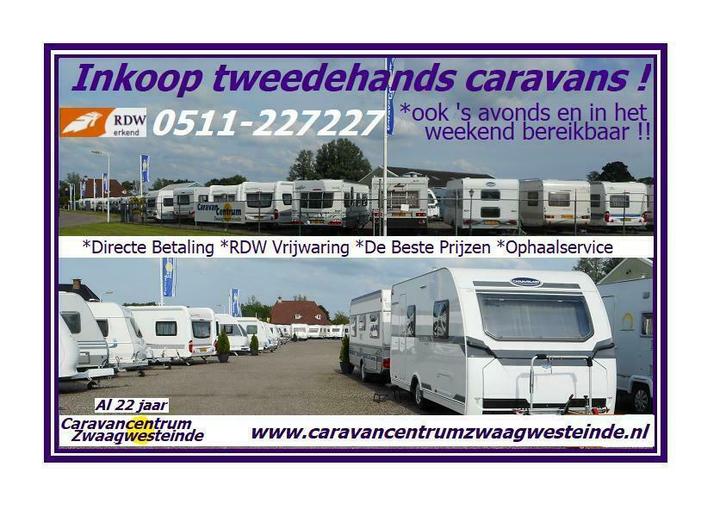Inkoop Alle Merken Caravans !RDW-ERKEND ! SNEL EN VERTROUWD!, Caravans en Kamperen, Caravan Inkoop