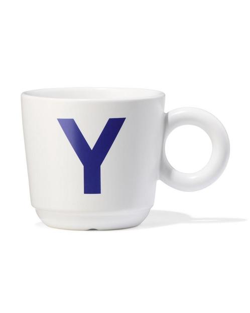 HEMA Mok 280ml letter Y 6=40% / 4=20% / 2=10%, Huis en Inrichting, Keuken | Servies, Nieuw, Verzenden