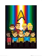 Kunstdruk Star Trek Trexels Original Crew 60x80cm, Verzenden, Nieuw