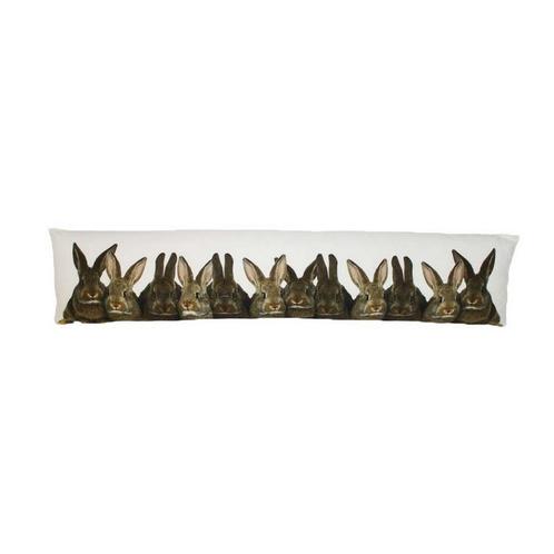 canvas tochtkussen bruine konijnen 20x90cm, Huis en Inrichting, Woonaccessoires | Overige, Verzenden