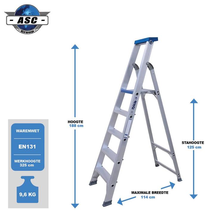 ASC Bordestrap, Doe-het-zelf en Verbouw, Ladders en Trappen, Trap, Nieuw, Verzenden